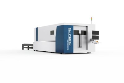 Máquina de corte a laser de mesa dupla de design compacto