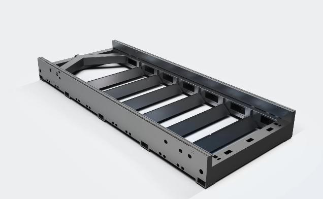 Heavy plate welded bed