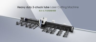 Machine de découpe de tuyaux à trois mandrins