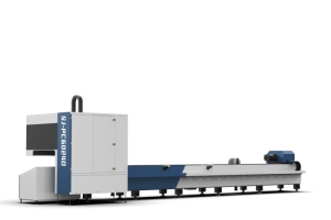 machine de découpe laser à fibre à deux mandrins