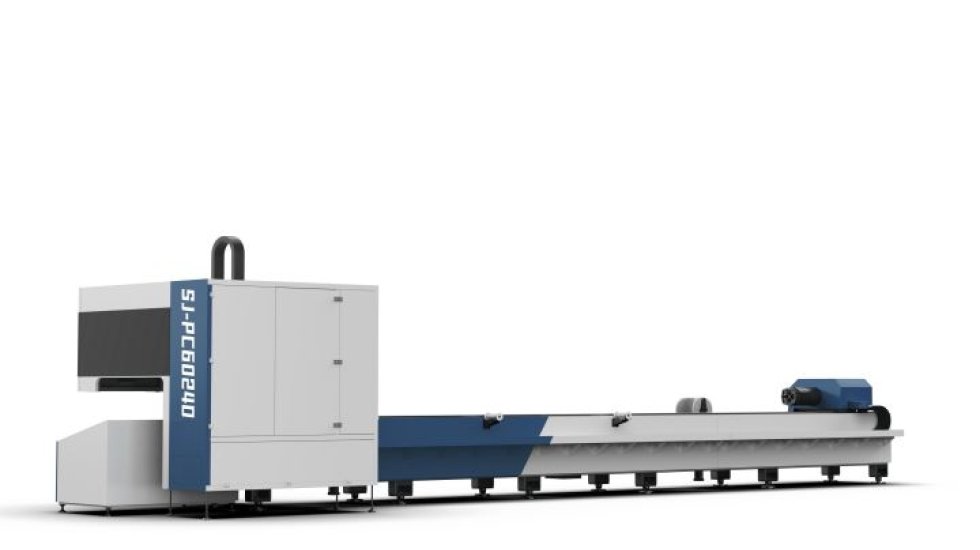 Machine de découpe laser de tubes à deux mandrins